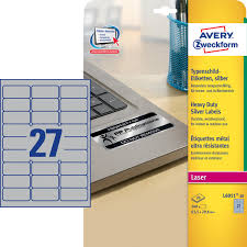 Etiketid Zweckform A4/63,5x29,6 /hõbe/20l/27tk lehel