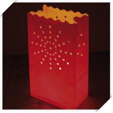 Küünlalatern paberist Tähed 6tk/pk punane, suur Heyda/6