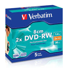 DVD+RW 1,46GB 4x 8cm Hardcoated Verbatim /5