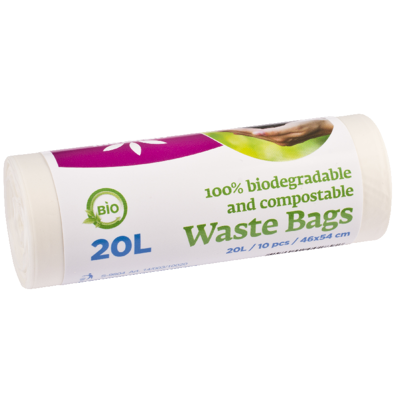 Prügikotid 20l biolagunevad 10tk/rl/24