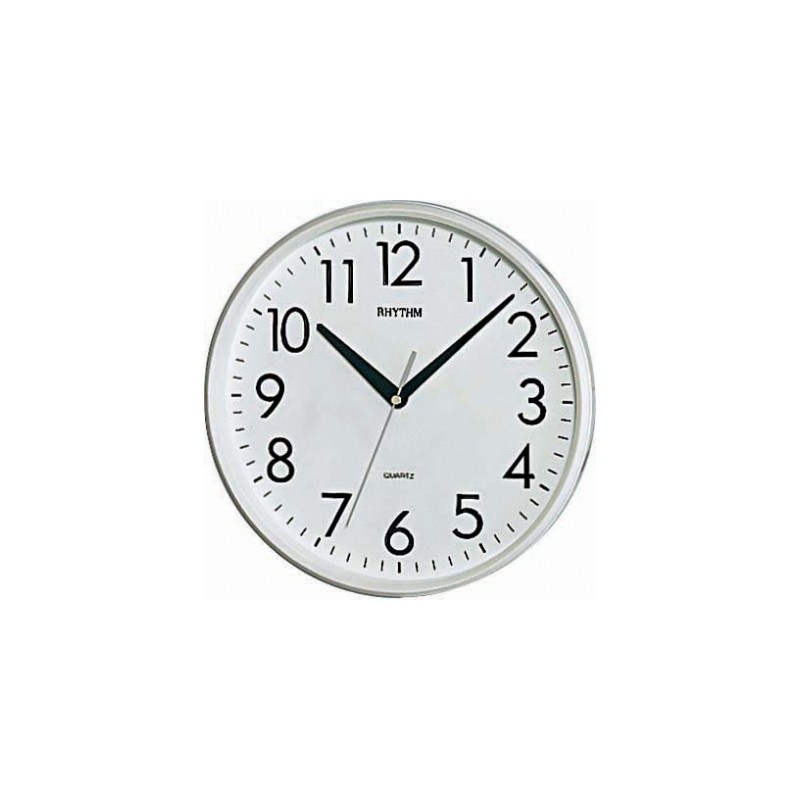 Seinakell Rythm ümar D25cm numbritega valge