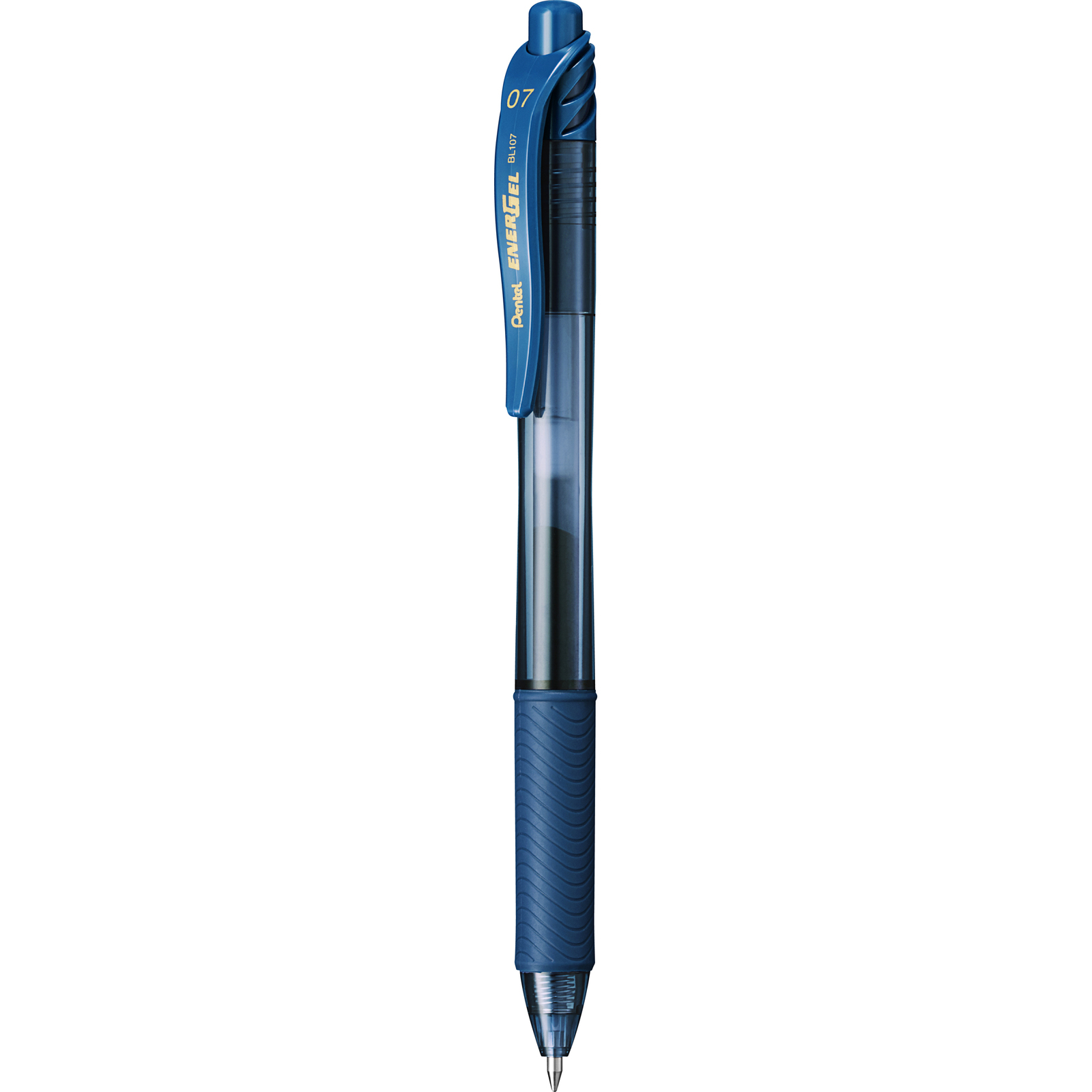 Geelpliiats lülitiga EnerGel X 0,7mm sinkjasmust, Pentel /12