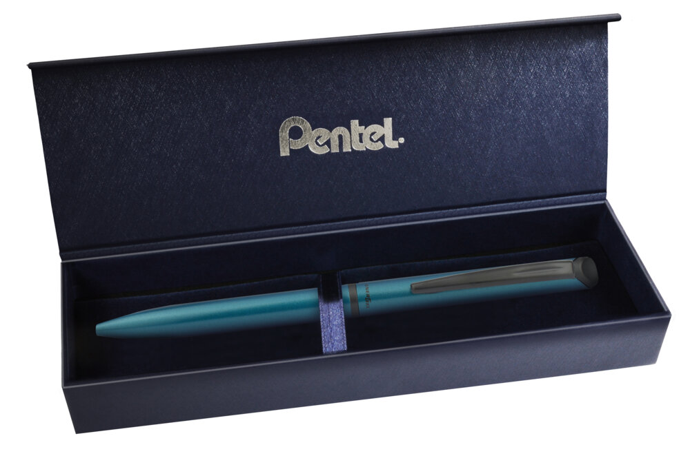 Geelpliiats Energel Sterling türkiis 0,7mm sinine tint + kinkekarp, Pentel