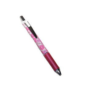 Geelpliiats lülitiga EnerGel 0,7mm Kawaii roosad lilled sinine, Pentel /12