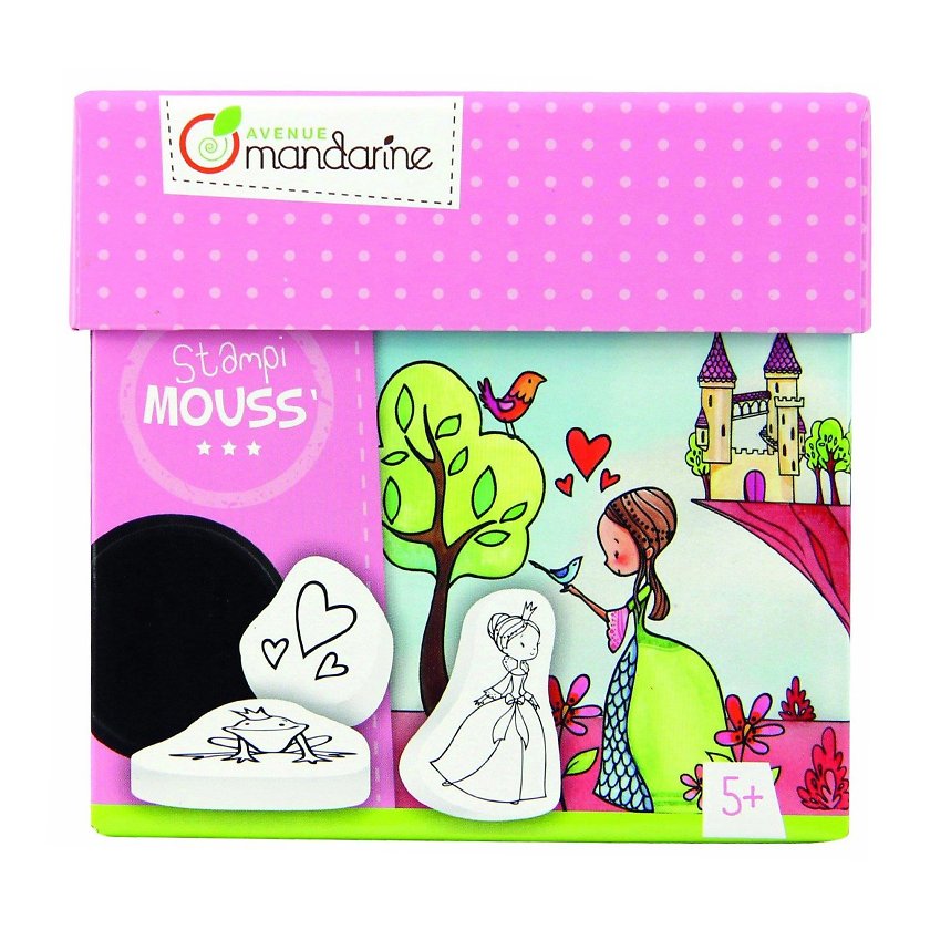 Templite komplekt ''Printsessid'' 10 motiivi + templipadi ja 10 kaarti, Avenue Mandarine