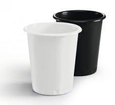 Paberikorv Idealplast 1572, 13L plastik, valge /6