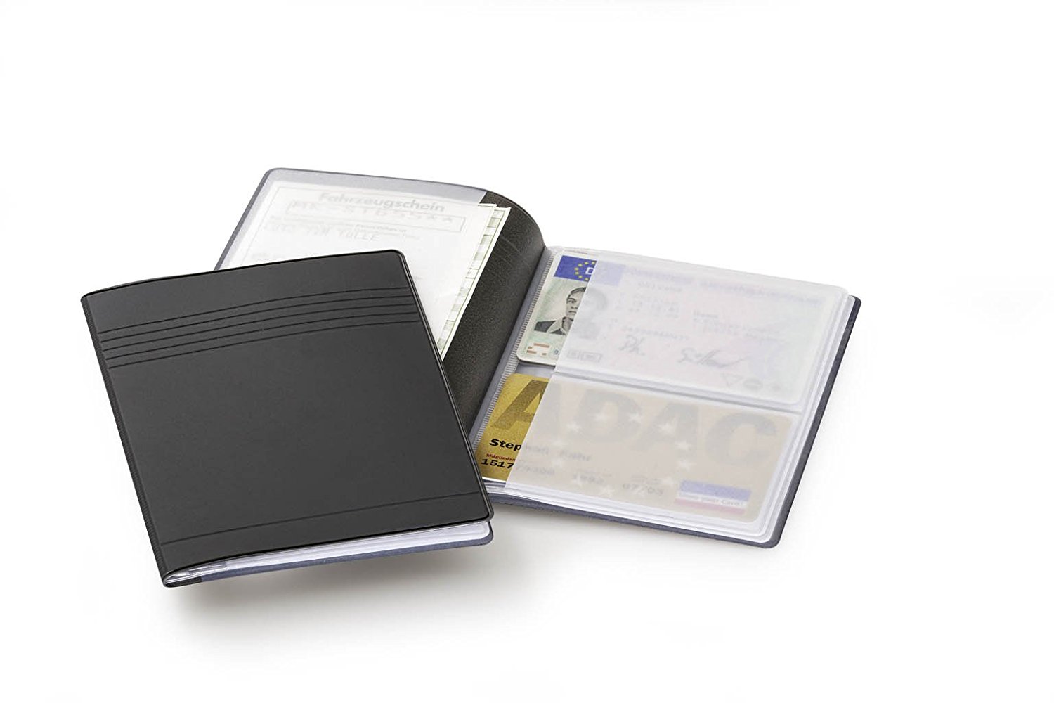 Visiitkaardialbum Durable, ID-kaardile, läbipaistev , 4-taskut