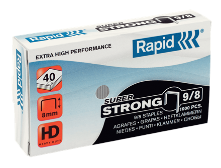 Klambrid 9/8 tsink 1000tk/pk, Strong, Rapid /5