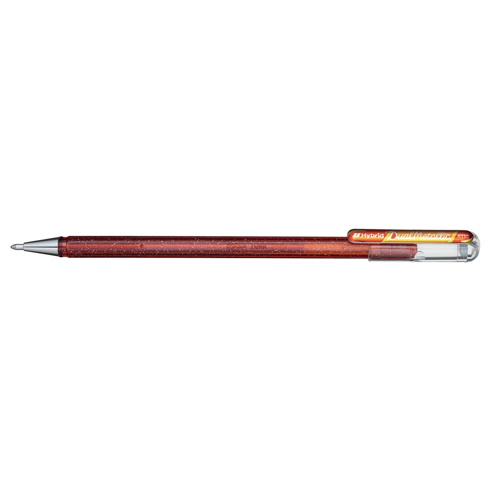 Geelpliiats Hybrid DualMetallic Glitter 1mm roosa roosaga, Pentel/12/576