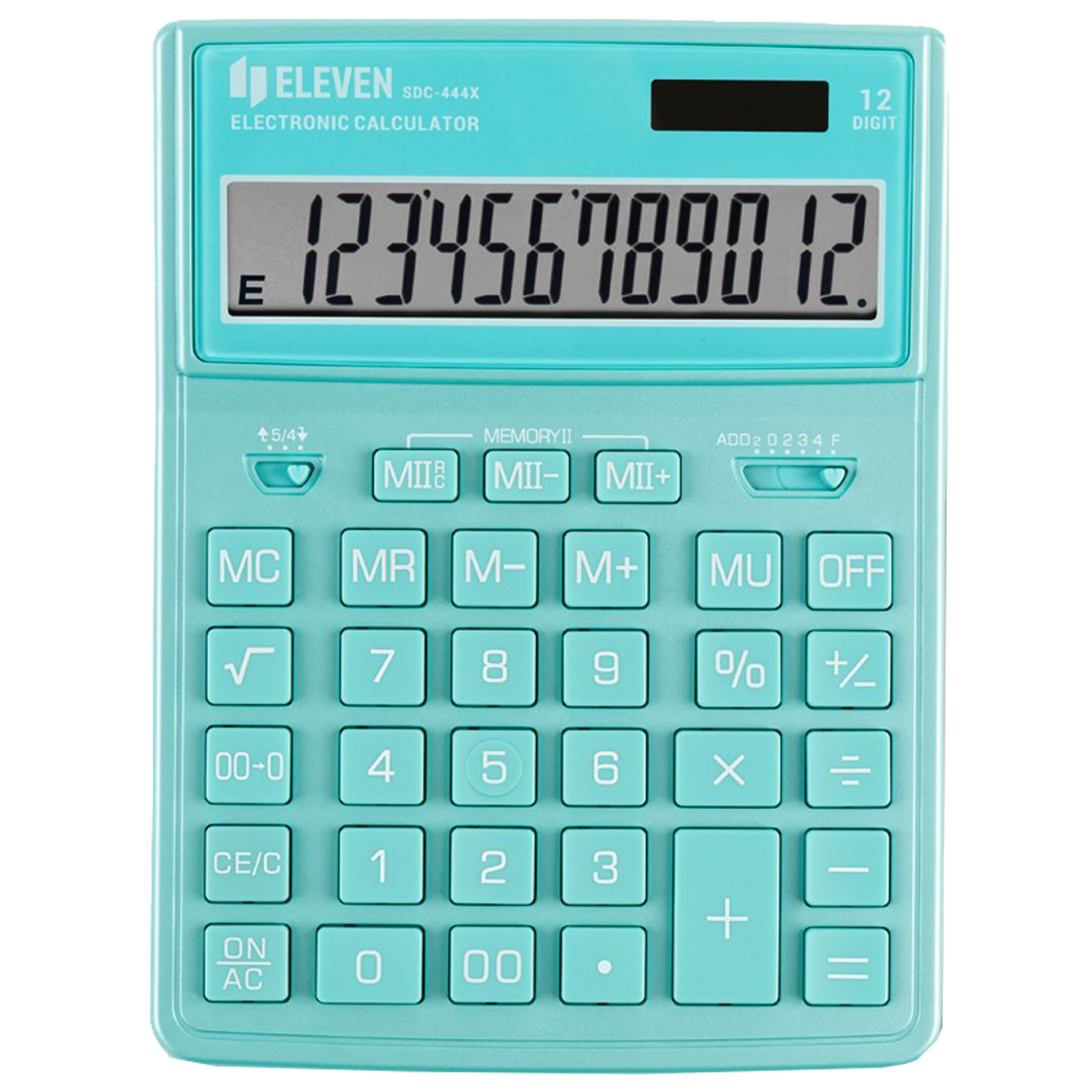Kalkulaator Eleven SDC-444S, 199x153x31mm, lauale roheline  10/40