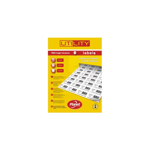 Etiketid Utility A4 48,5x25,4 100 lehte/40tk lehel