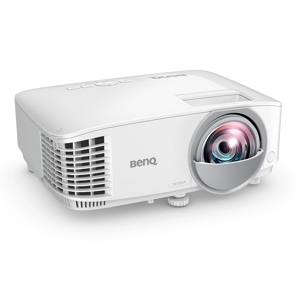 BenQ MW809STH - DLP projector - portable - 3D - 3600 ANSI lumens - WXGA (1280 x 800) - 16:10 - 720p - short-throw fixed lens