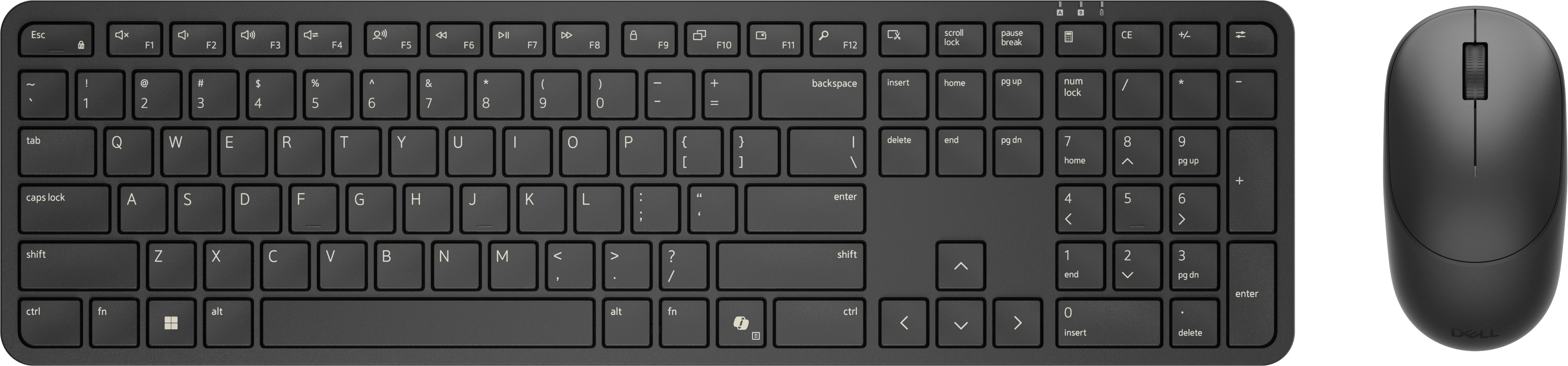 Dell Pro 5 Keyboard and Mouse - KM526 - US International (QWERTY) - Black