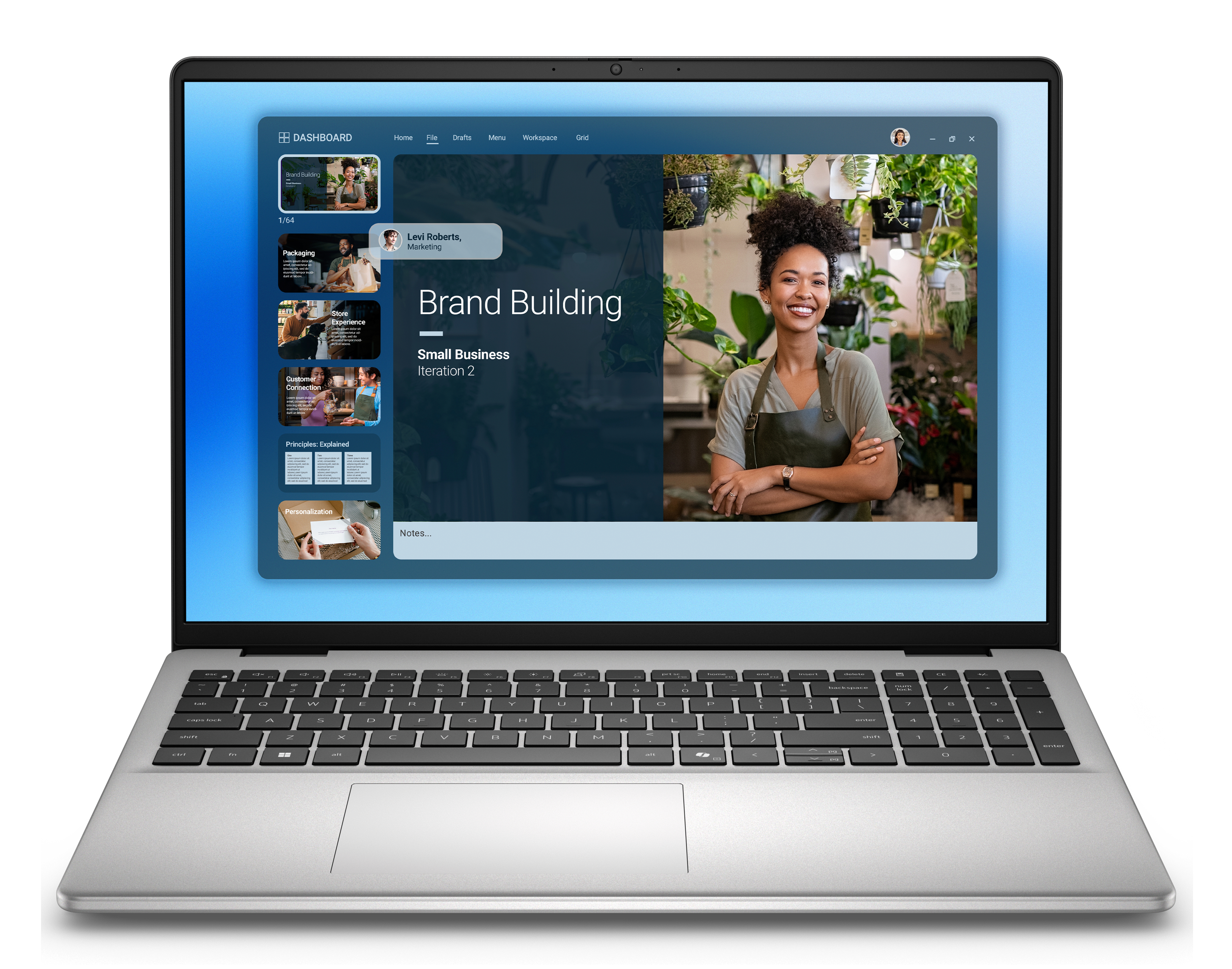 Dell 16 DC16251/Core 5 -120U/16GB/512 SSD/16" FHD+/Intel UHD/FgrPr/WLAN + BT/US Kb/4 Cell/W11Pro/Platinum Silver/3yrs Prosupport