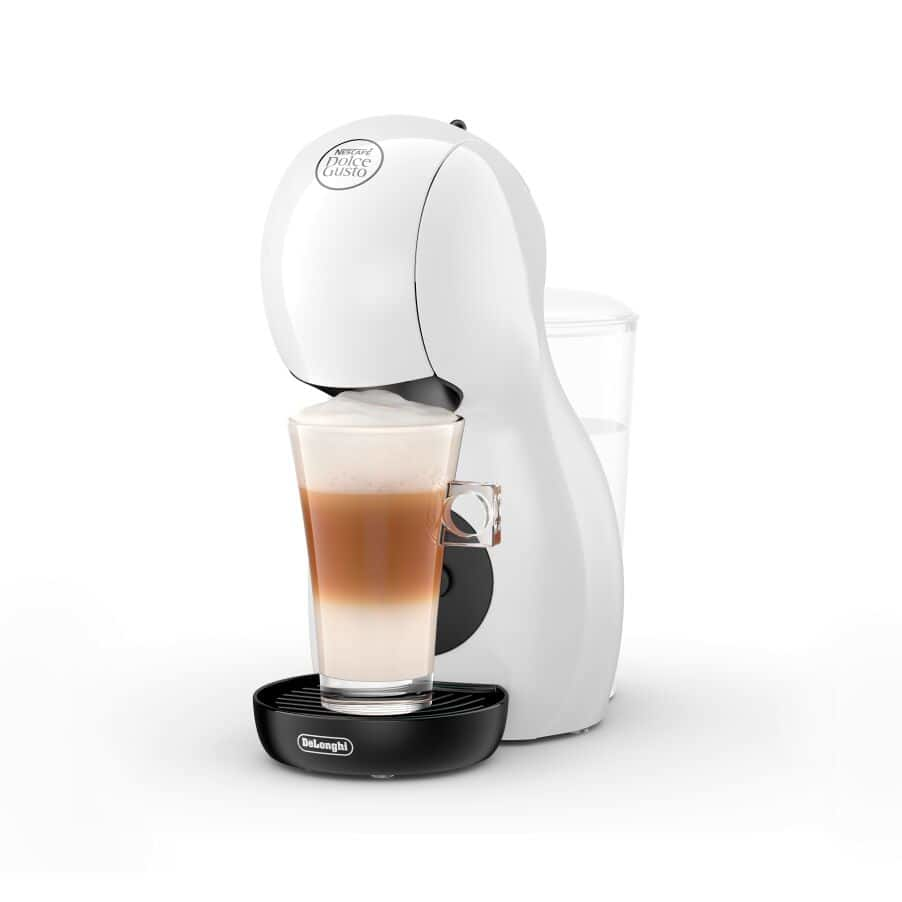 DELONGHI Dolce Gusto EDG110.WB Piccolo XS white capsule coffee machine + gift 1x NESCAFE Dolce Gusto Flat White/Damaged package