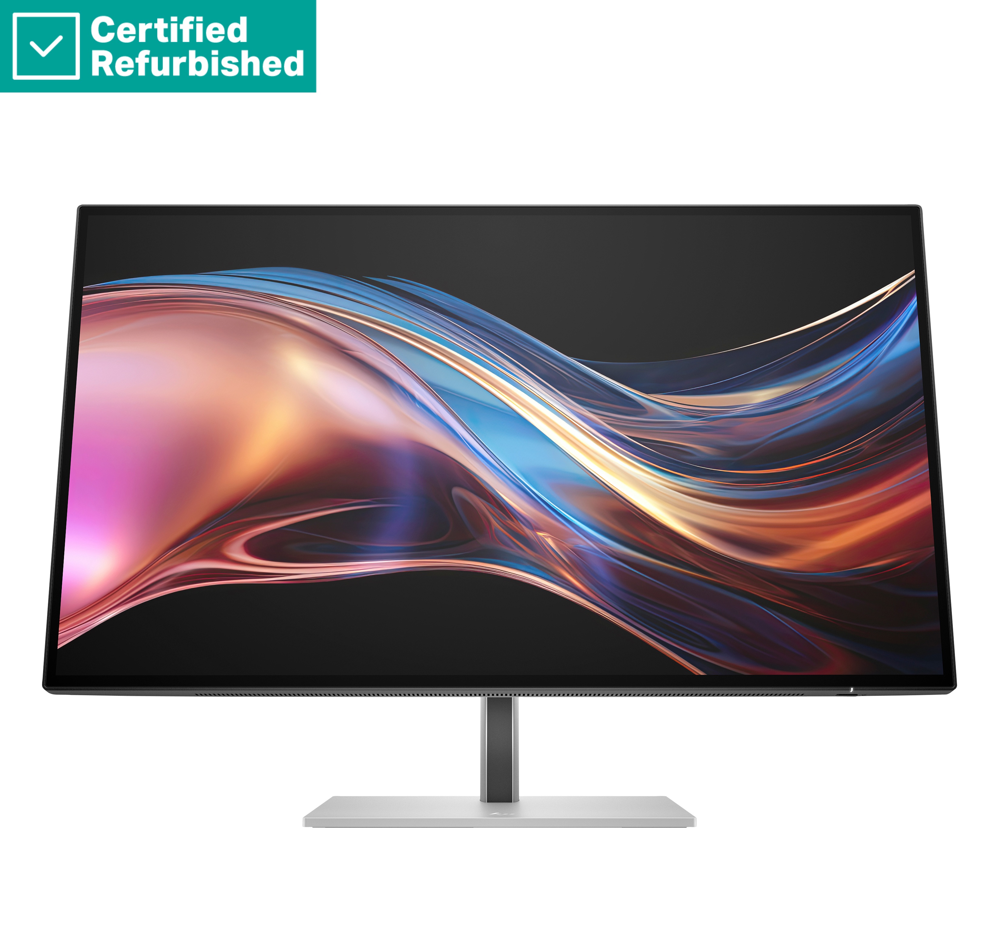 RENEW SILVER HP 727pu Series 7 Pro QHD TB4 Charging Monitor - 27" 2560x1440 QHD 400-nit 120Hz AG, IPS Black HDR 400, USB-C(100W/15W)/HDMI/DisplayPort Daisy-Chain, 5x USB-A, RJ-45 LAN, height adjustable/tilt/swivel/pivot, 1 years