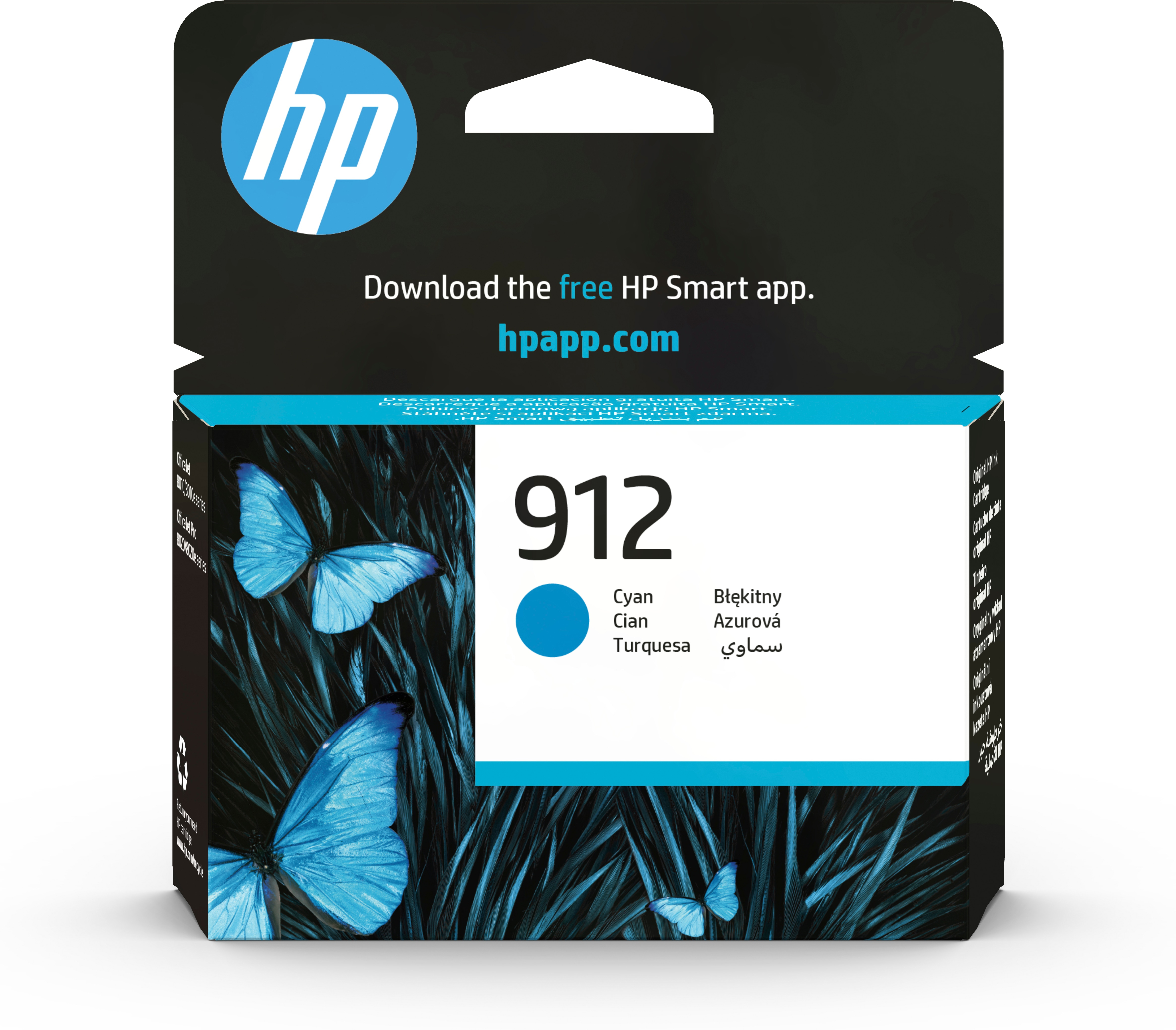 HP 912 Cyan Original Ink Cartridge (3YL77AE)