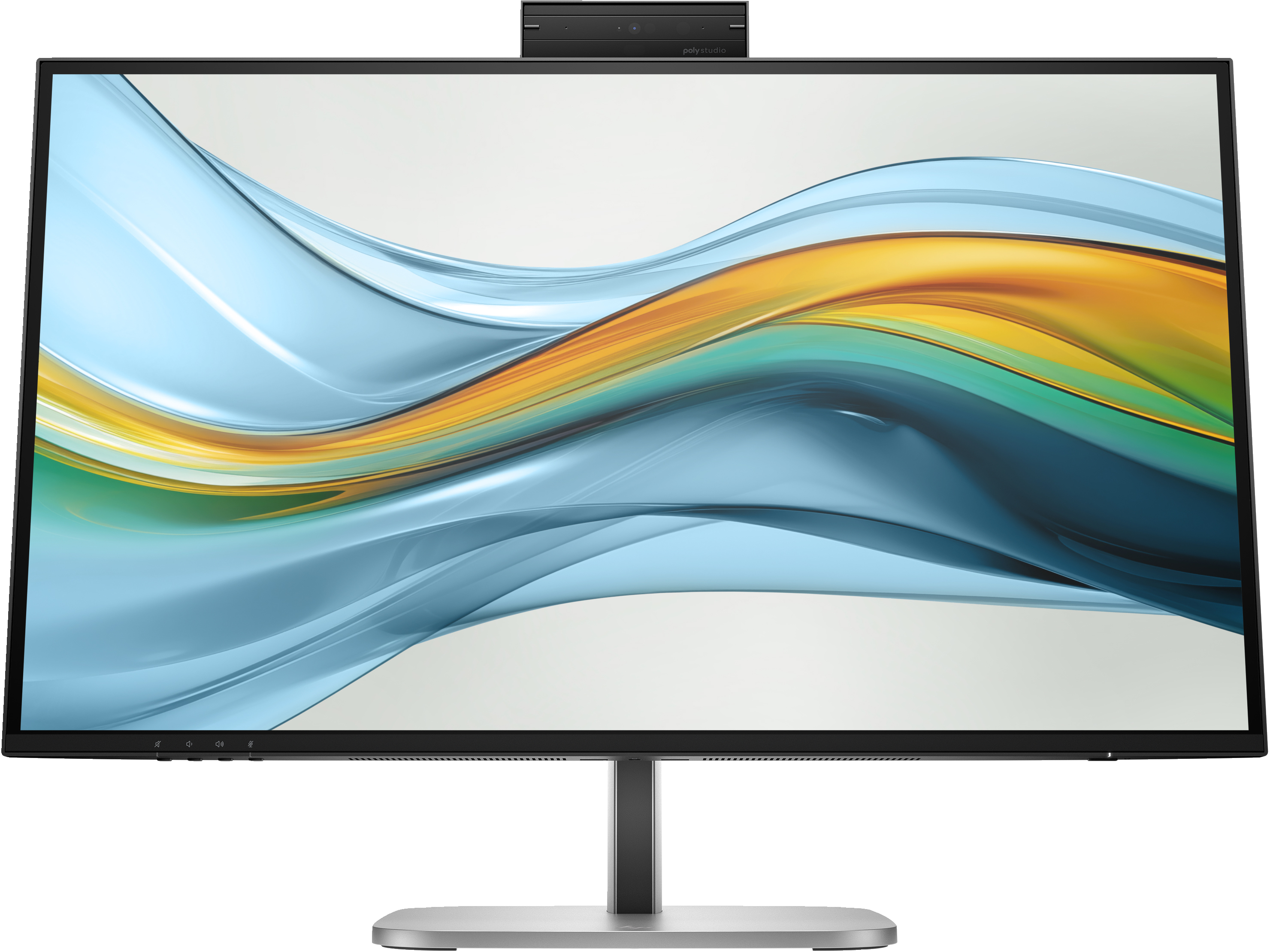 HP 527pm Series 5 Pro QHD Conferencing Monitor - 27" 2560x1440 QHD 350-nit 100Hz AG, IPS, USB-C(100W/15W)/HDMI/DP Daisy-Chain, 3x USB-A, speakers, webcam, RJ-45 LAN, height adjust/tilt/swivel/pivot, 3 years (replaces E27m)