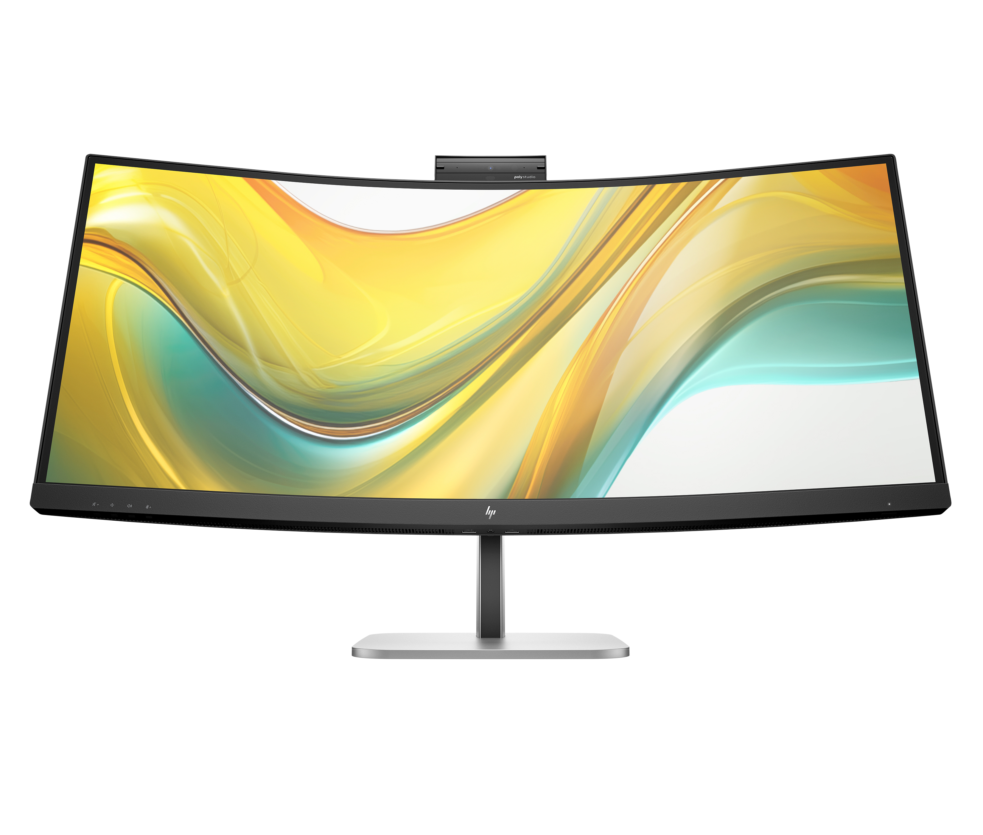 HP 534pm Series 5 Pro WQHD USB-C Curved Conferencing PVC Free Monitor - 34" 3440x1440 WQHD 400-nit AG, VA, USB-C(100W/15W)/HDMI/DisplayPort, 3x USB-A, speakers, 5MP webcam, RJ-45 LAN, height adjustable/tilt/swivel, 3 years (replaces E34m)