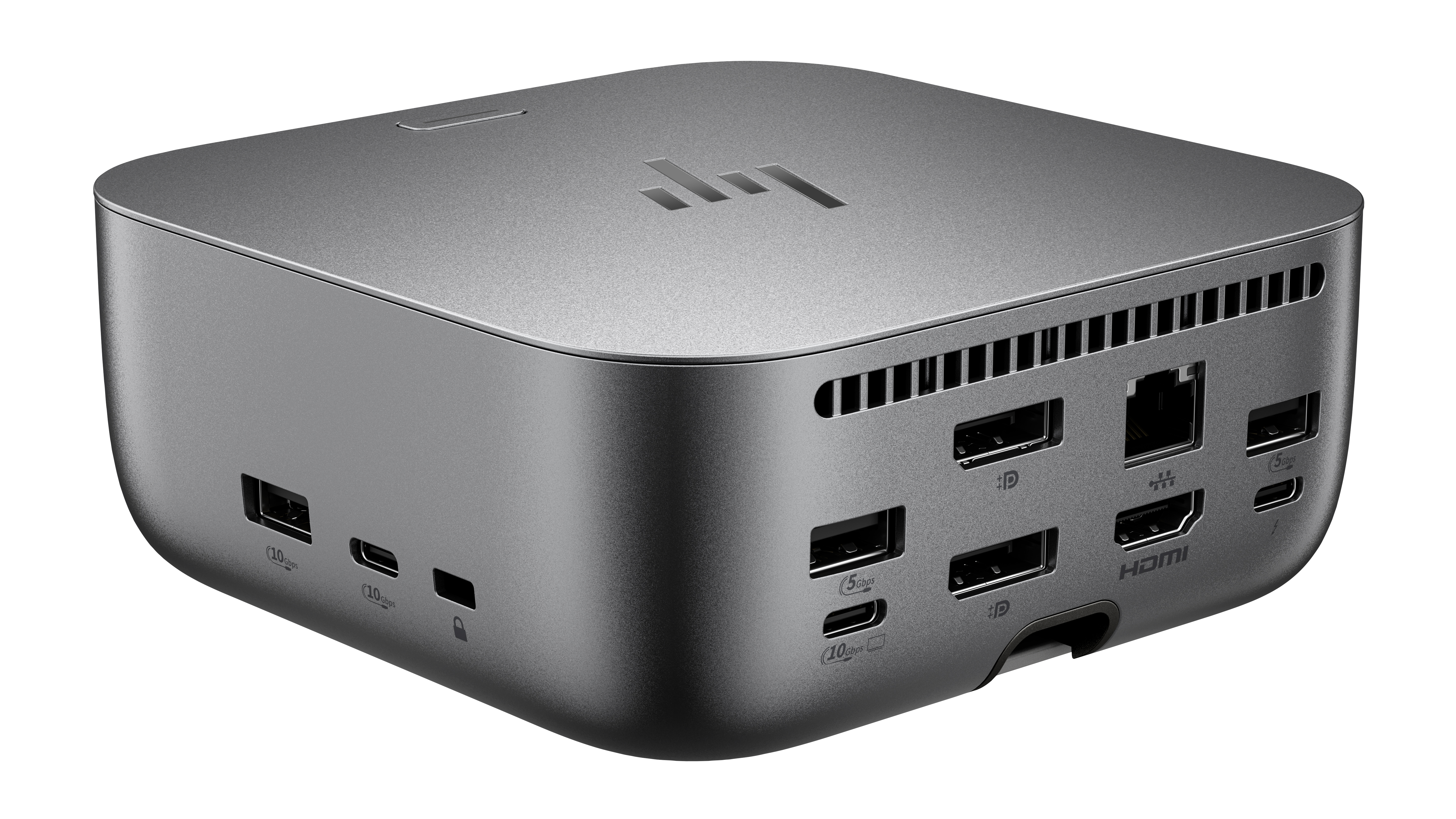 HP Thunderbolt 4 Ultra Dock G6 180W - 5x USB-A, 2x USB-C, 1x USB-C Thunderbolt 4, 2x DisplayPort, 1x HDMI, 1x RJ-45, Meteor Silver, 3 years