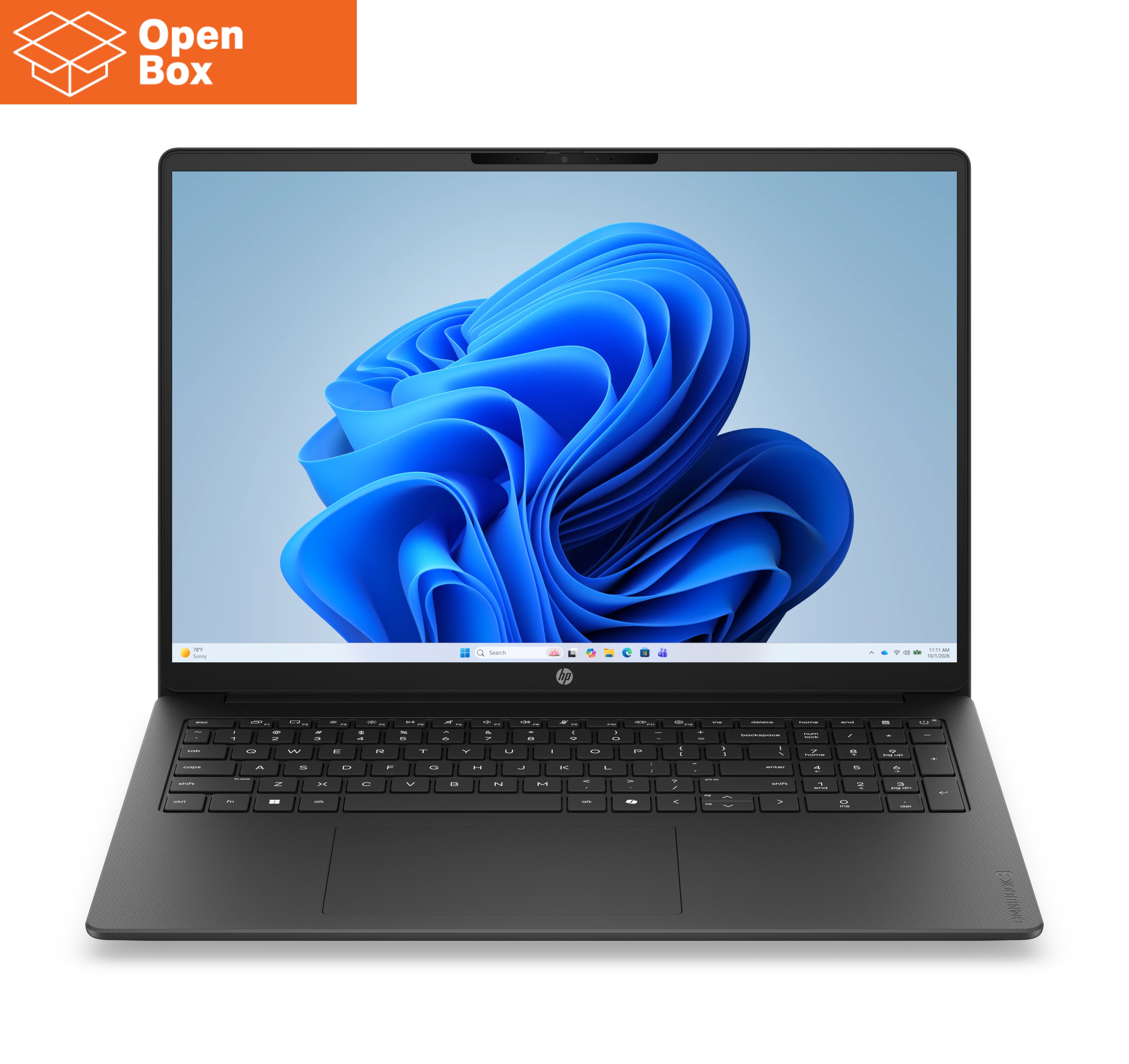 HP OmniBook 3 16-by0015ny - Ryzen 3 30 (4C), 8GB LPDDR5 5500 on-board, 256GB,  AMD Radeon 610M Graphics, 16.0 2K (1920x1200) Antiglare IPS 300 nits, Not Including 45W AC Adapter, Jet Black, Win 11 Home, 1 years