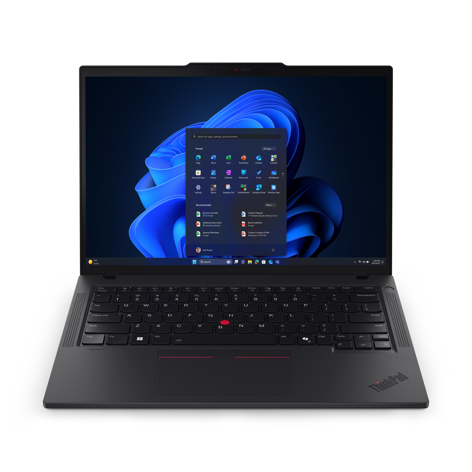 Lenovo ThinkPad T14 Gen 6 Core™ Ultra 5 225U 256GB SSD 16GB 14" (1920x1200) WIN11 Pro BLACK FP Reader,1YW