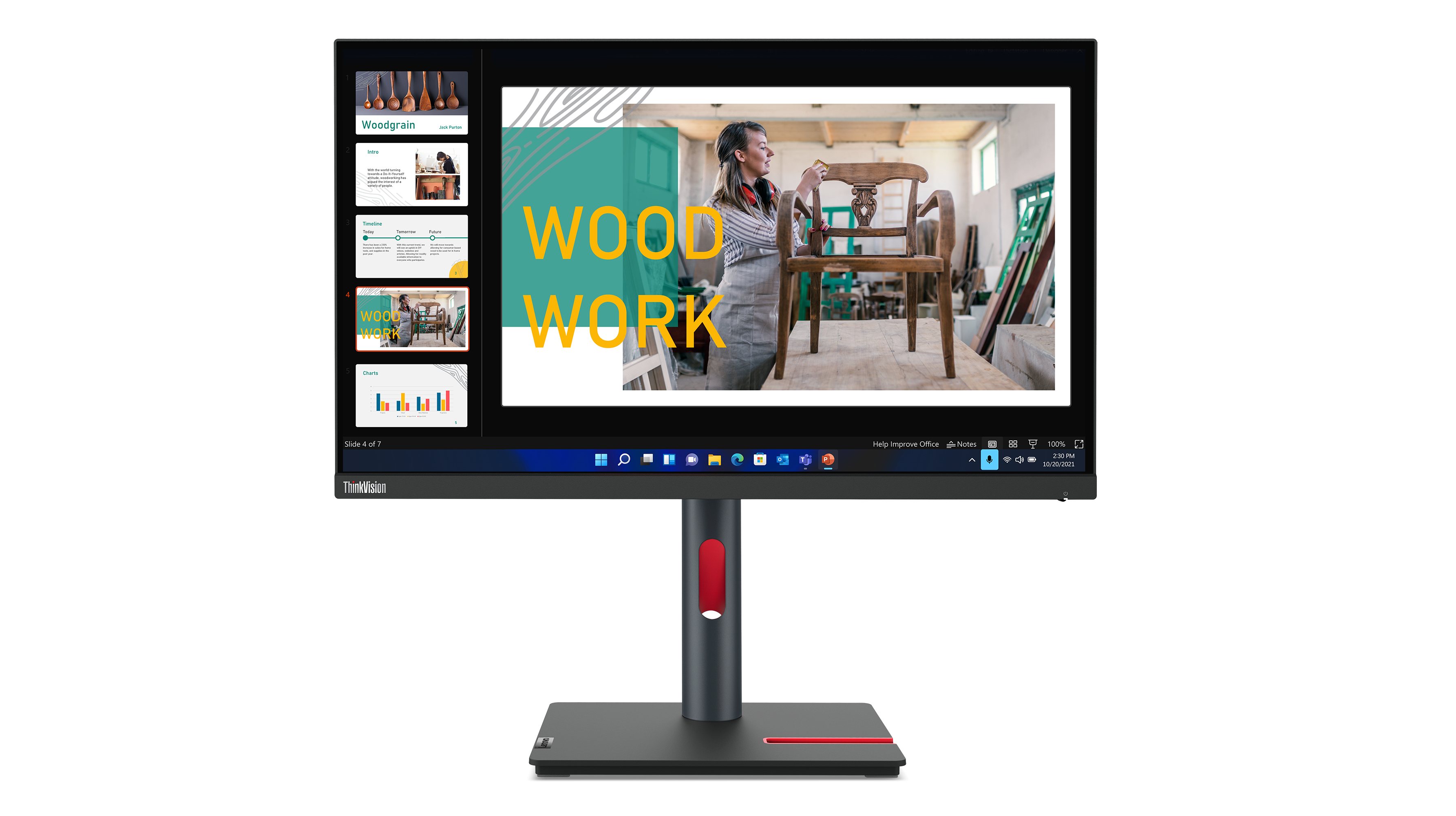 60,5cm/23,8" (2560x1440) Lenovo ThinkVision P24q-30 16:9 QHD IPS 60Hz 4ms HDMI DP USB Vesa Black
