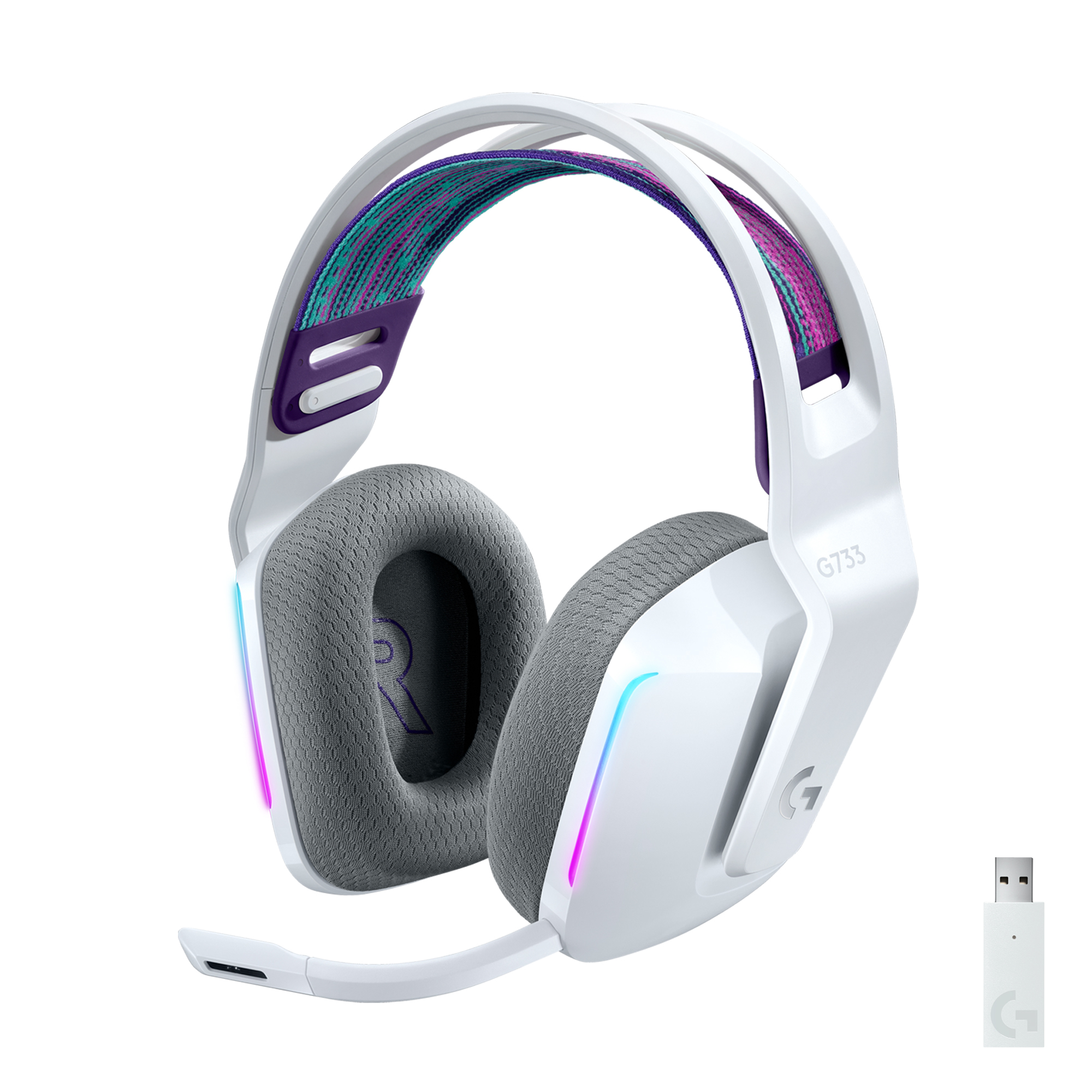 Logitech Lightspeed Gaming Headset G733 white