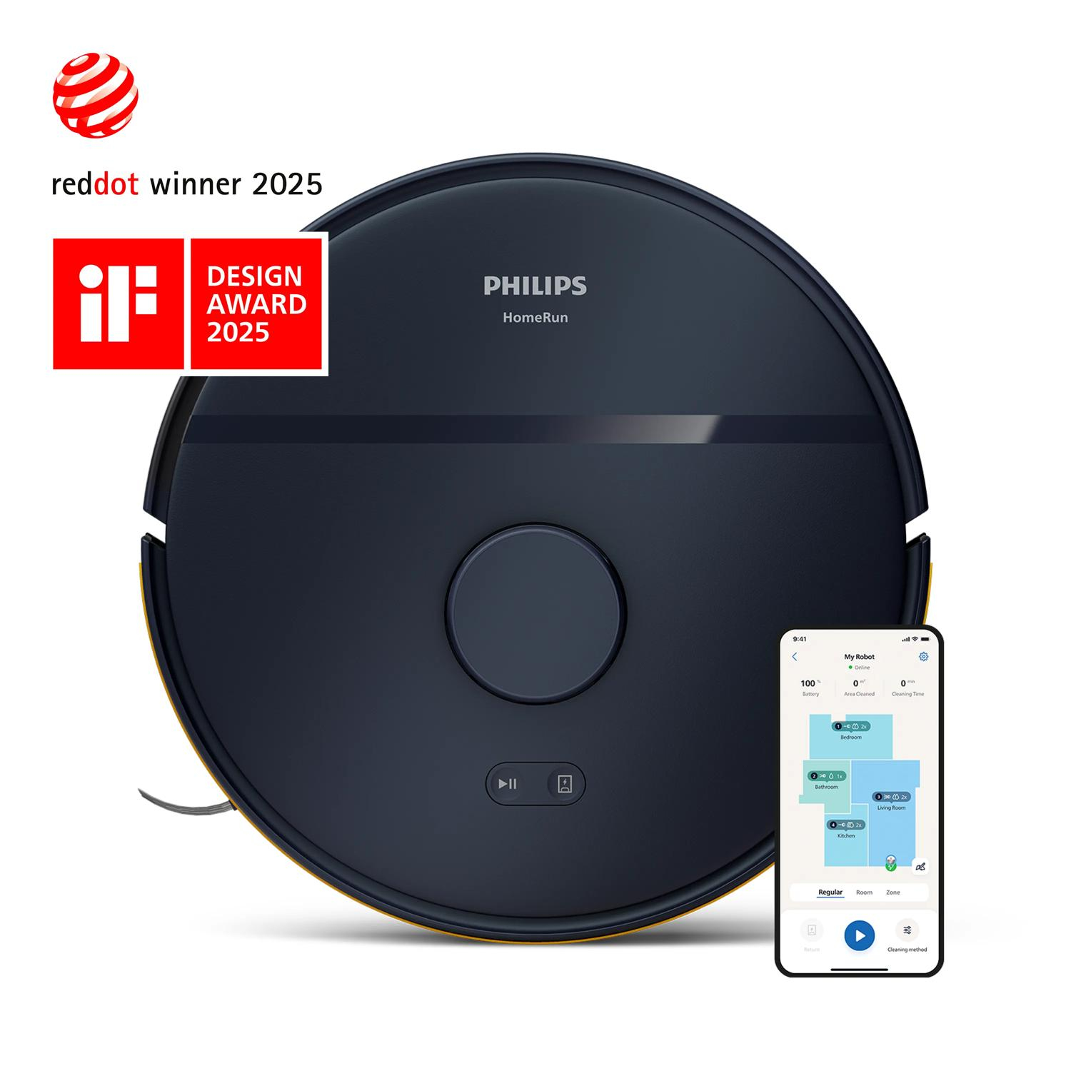 Philips HomeRun 2000 Series Aqua Wet and dry cleaning robot XU2000/15