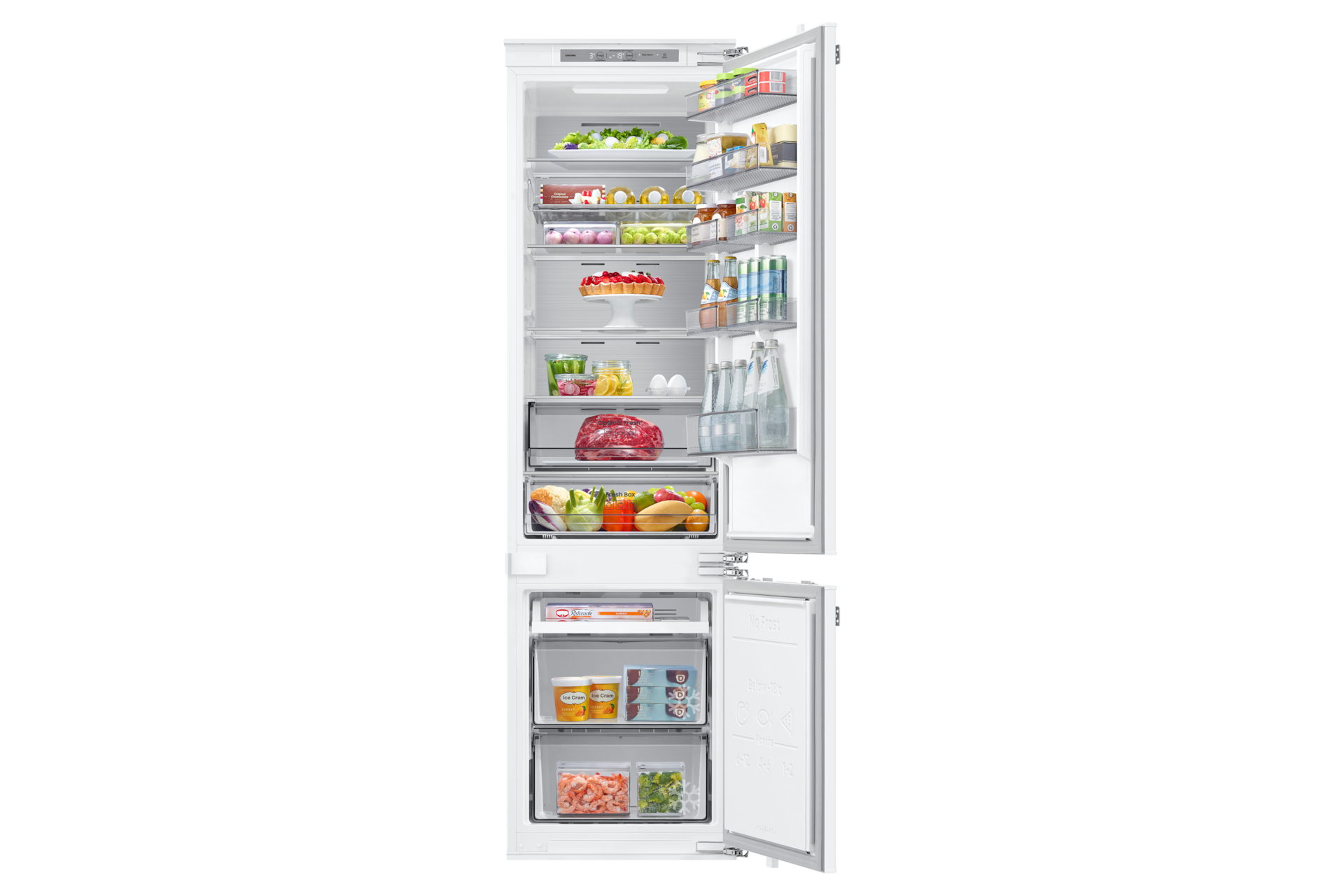 SAMSUNG Built-in Refrigerator BRB80F30AEF0EO, height 193.5 cm, 298l, Twin Cooling